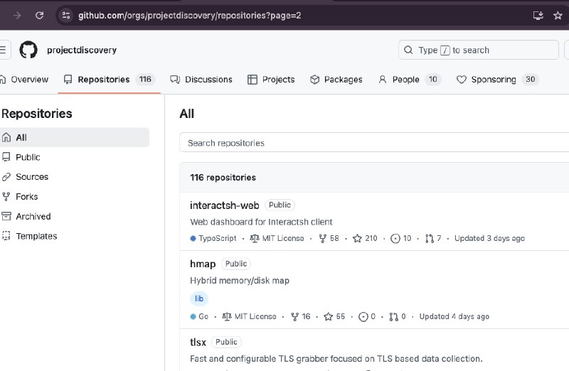 A dica do dia é de vez em quando dar uma navegada pelo repositório da Project Discovery.Já usou o nuclei, katana, subfinder, nuclei 