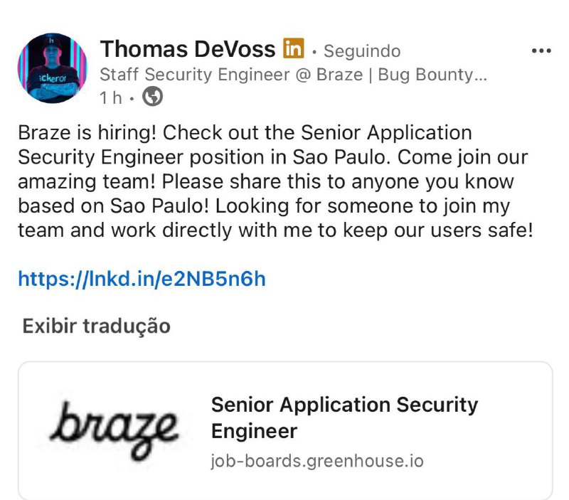 Já pensou em trampar com o dawgyg?estão procurando alguem alocado em SP: