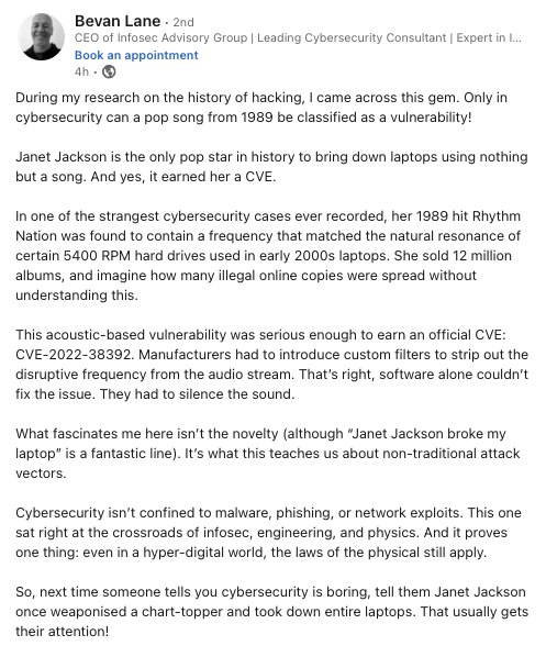 E essa história de uma música de 1989 que continha uma 