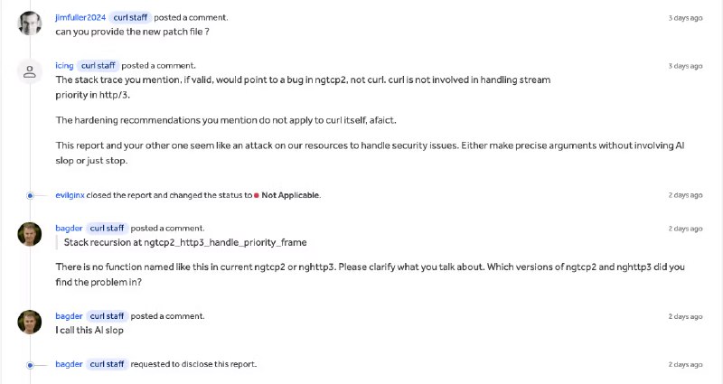 Um highlight disso com o programa curl na plataforma 