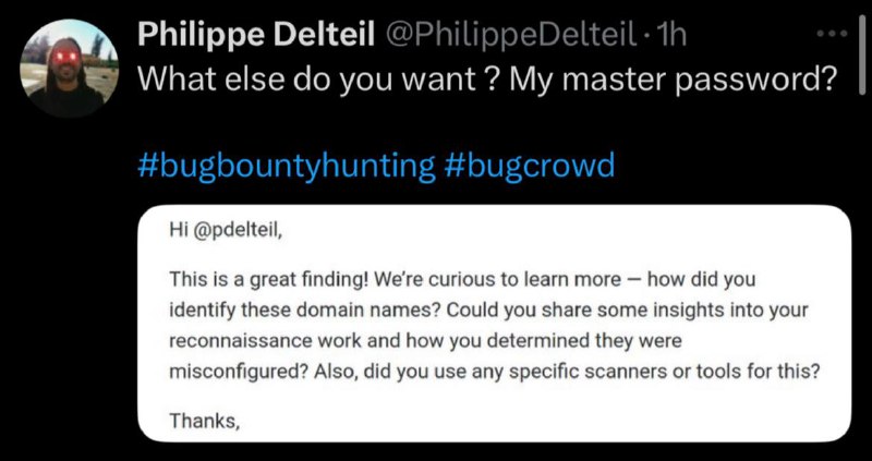 Hauahauahauahauahaiahaua tinha um bughunter do outro lado, não um triager