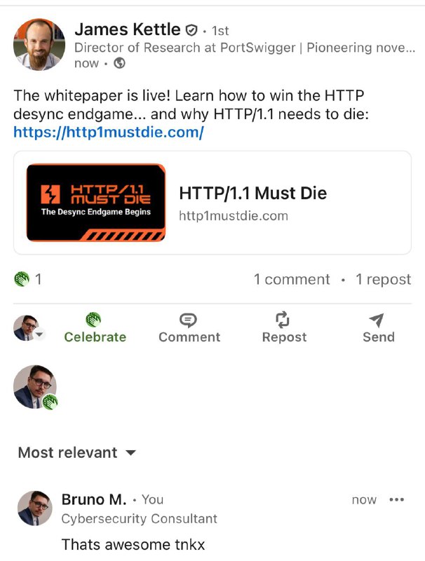 Fui o primeiro a comentar. Agora corro risco dele achar que persigo ele por romance