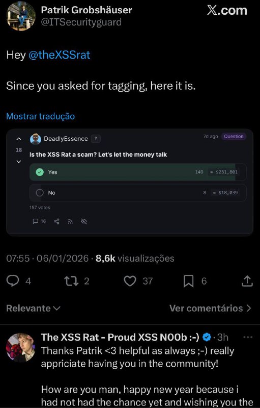 Clima tenso no bugbounty.forumE com muito sarcasmo