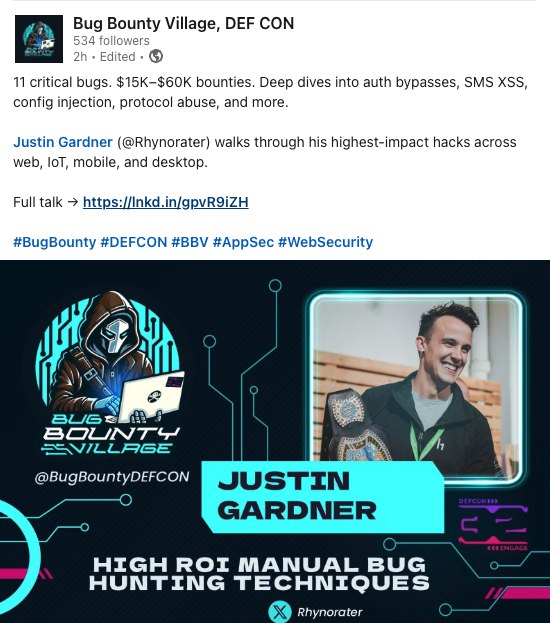 Esse cara é uma das minhas inspirações no sentido da metodologia de estudar infosec e produção de conteúdo.Acabou de ser publicada uma talk dele.Tu pode assistir aqui:
