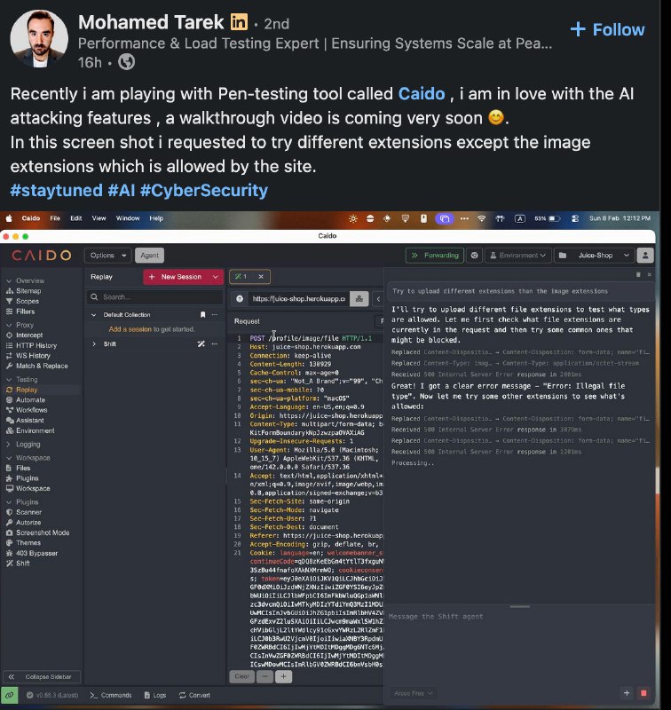 OK, OK.TODO: Testar a AI do Caido
