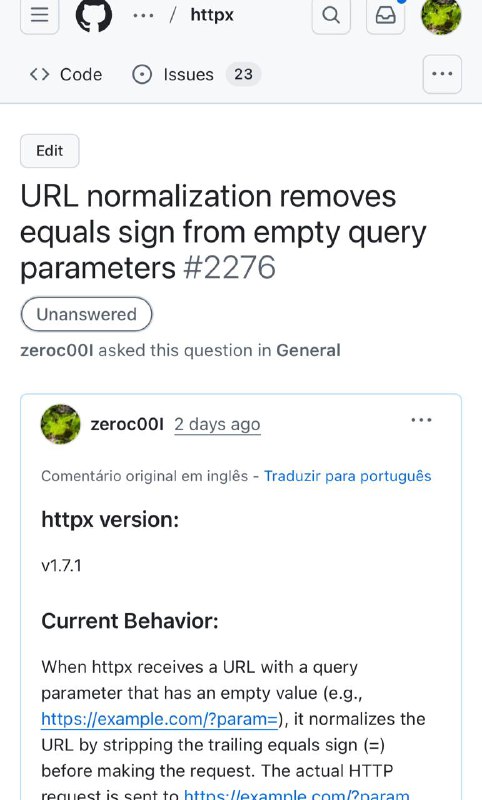 Parte 2Basicamente, perdi 30 min pra descobrir que se tu tacar um key sem valor numa url e passar pro 