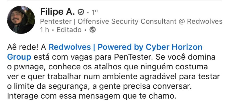 Vaga Pentester