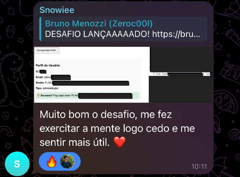 Já recebi de duas pessoas os printscreen ein! Bora boraaa