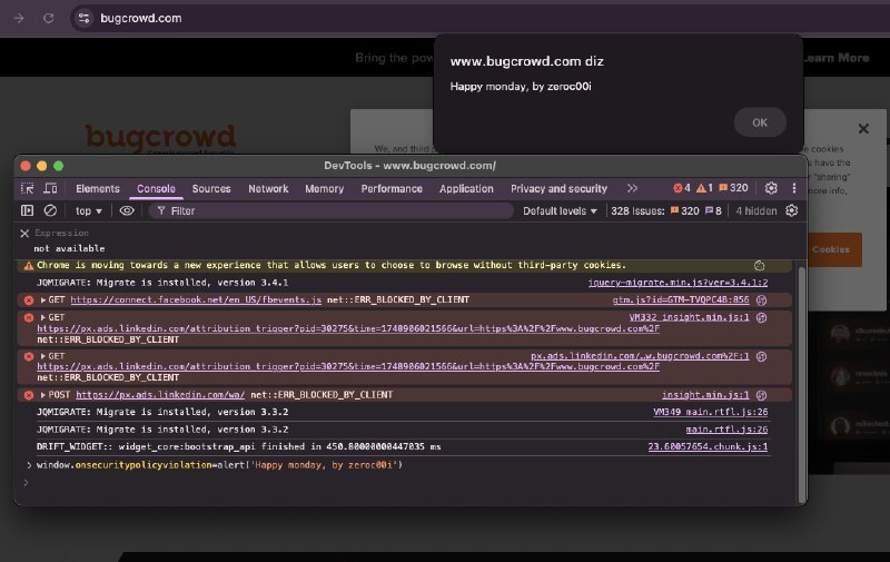 Sim, isso é um self-xss, mas para demonstrar que o evento de fato funciona e é frequente (nesse caso foi roubado pq foi meu adblock, mas poderiam ter outros fatores que trigariam, como o CSP mesmo rsrs)