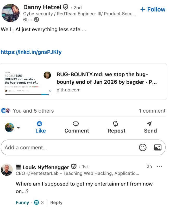 Curl anuncia fim de presença em programas de bugbounty devido a receber muitos relatórios sem sentido de pesquisadores que usam IA.