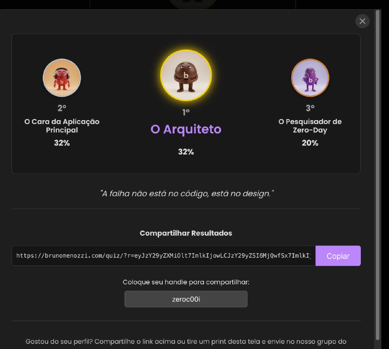 Exemplo de resultado: