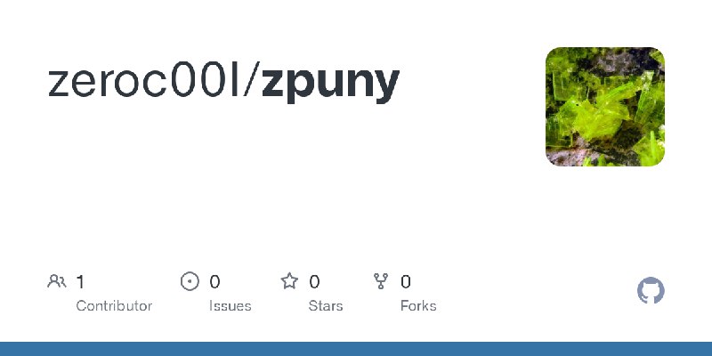 GitHub - zeroc00I/zpuny