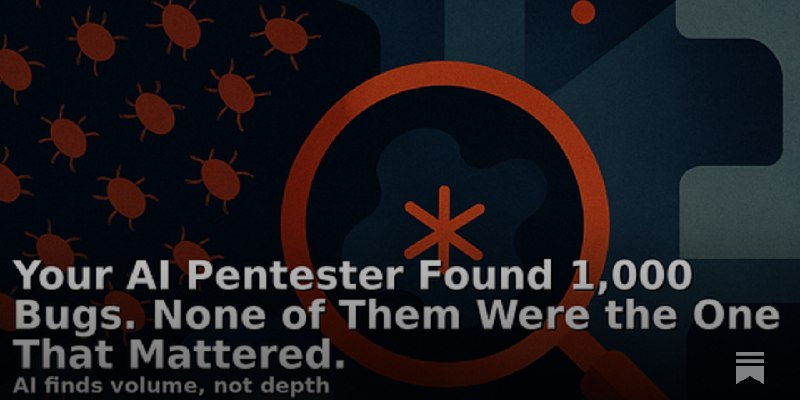 Your AI Pentester Found 1,000 Bugs. None of Them Were the One That Mattered.