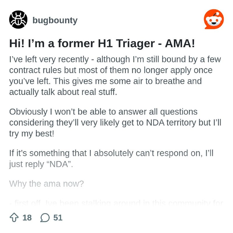From the bugbounty community on Reddit