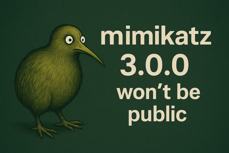 Mimikatz 3.0.0 leaked by Benjamin Delpy at Microsoft BlueHat | Boris Rozenfeld posted on the topic | LinkedIn